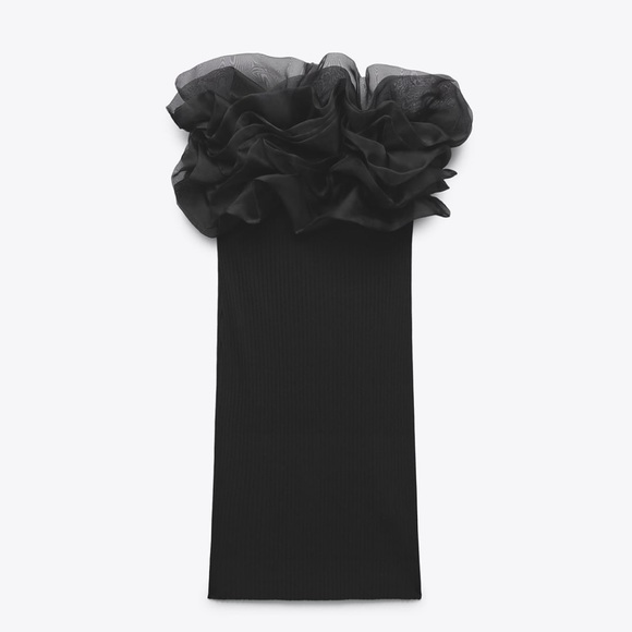 RIB ORGANZA DRESS - Picture 9 of 9